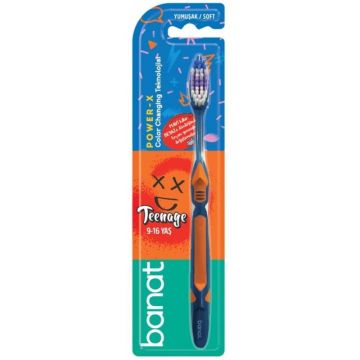 Periuta de Dinti pentru Adolescenti Teenage Power-x Soft, Banat