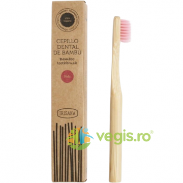Periuta de Dinti pentru Copii din Bambus Roz 1buc