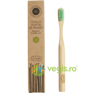 Periuta de Dinti pentru Copii din Bambus Verde 1buc