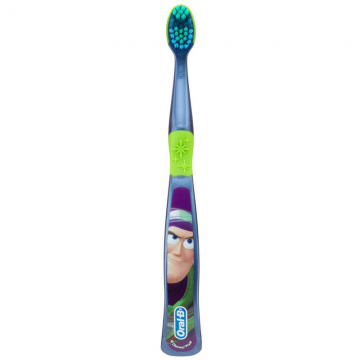 Periuta de Dinti pentru Copii, Oral-B, Pixar, Buzz Fulgerul, Varsta 3+ Ani, Multi-Protectie, Peri Moi, Albastra