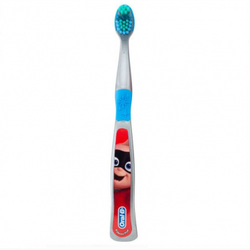 Periuta de Dinti pentru Copii, Oral-B, Pixar, Jack-Jack, Varsta 3+ Ani, Multi-Protectie, Peri Moi, Culoare Gri