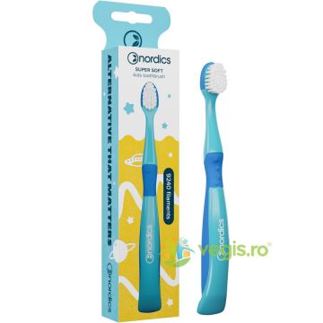 Periuta de Dinti Premium pentru Copii 9240 Filamente, Super Soft, Albastru