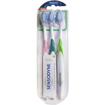 Periuta de Dinti Sensodyne Expert Medium Triopack, 3 Bucati