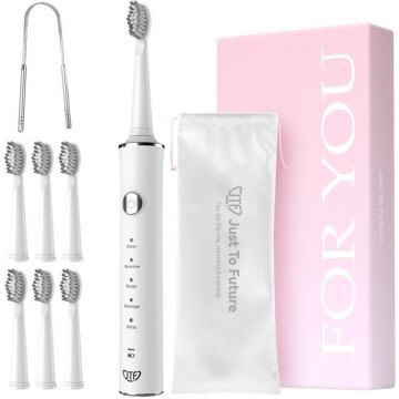 Periuta Dinti Electrica, JTF Sonic, Alba, J40, 6 Capete de Periere