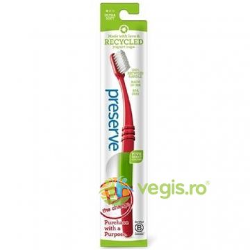 Periuta Naturala de Dinti Medium pentru 8+ Ani si Adulti Preserve
