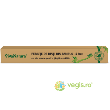 Periute de Dinti din Bambus 2 buc/cutie