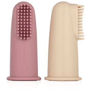 Petite&Mars Take&Match 0m+ periuta de dinti pentru deget pentru copii cu sac