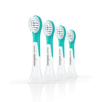 Philips HX6034/90 Sonicare For Kids3+ Replacement brush heads, 4 bucati (Alb/Albastru)