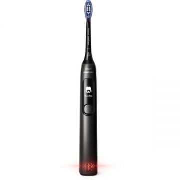 Philips Periuta de dinti electrica Philips Sonicare Advanced Clean Special Edition HX3792/11, Senzor presiune, 5 moduri, QuadPacer, SmartTimer, Ecran inteligent, Autonomie 14 zile, Negru metalic