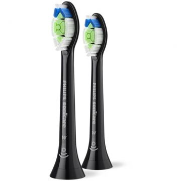 Philips Rezerve periuta de dinti electrica Philips Sonicare Optimal White HX6062/88, 2 bucati, Negru