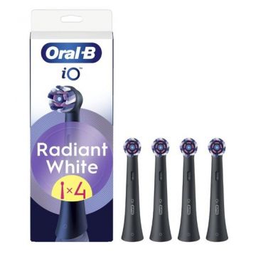Rezerve periuta de dedinti Oral-B iO Whitening, 4 bucati (Negru)