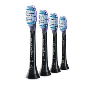 Rezerve periuta de dinti electrica Philips Sonicare Premium Gum Care HX9054/88, 4 bucati (Negru)