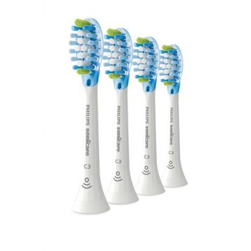 Rezerve periuta de dinti electrica Philips Sonicare Premium Plaque Defence HX9044/87, 4 bucati (Alb)