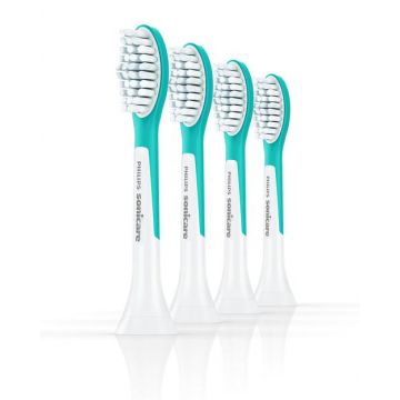 Rezerve periuta electrica Philips Sonicare pentru copii HX6044/90, 4 bucati (Alb/Albastru)