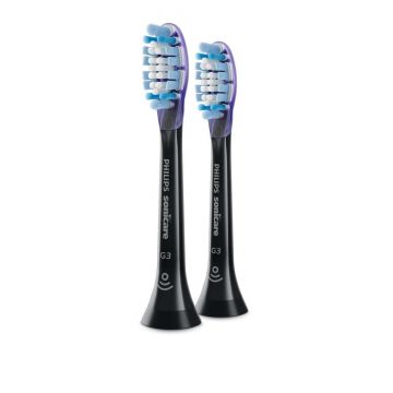 Rezerve periuta electrica Philips Sonicare Premium Gum Care HX9052/88, 2 bucati (Negru)