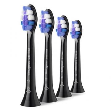 Rezerve periuta electrica Philips Sonicare Sensitive HX6054/88, 4 capete (Negru)