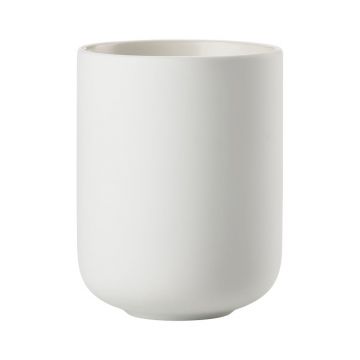 Suport pentru periuța de dinți alb din gresie ceramică Sensu – Zone