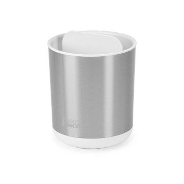 Suport pentru periuța de dinți argintiu din oțel inoxidabil Duo Steel – Joseph Joseph