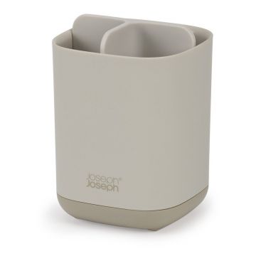 Suport pentru periuța de dinți bej din plastic EasyStore – Joseph Joseph