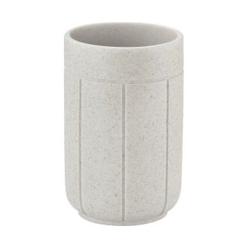 Suport pentru periuța de dinți crem din polirășină Kua – Blomus