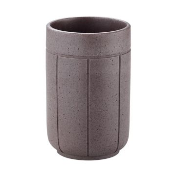 Suport pentru periuța de dinți gri închis din polirășină Kua – Blomus