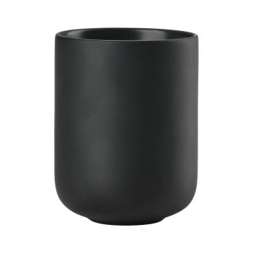 Suport pentru periuța de dinți negru din gresie ceramică Sensu – Zone